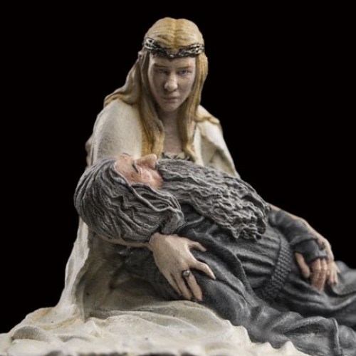 The Hobbit Galadriel at Gandalf's Side Dol Guldur 1:30 Scale Miniature Environment by Weta